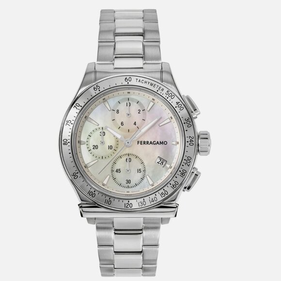 Ferragamo Womens Stainless Steel 38mm Bracelet Fashion Watch